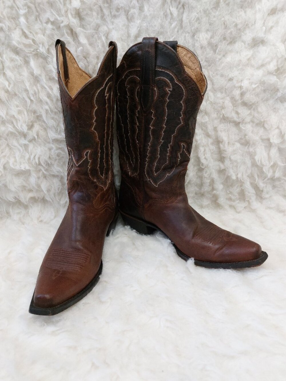 J.B. Dillon Genuine Goat Leather Western Boots, model JBM3206 Size 10 D